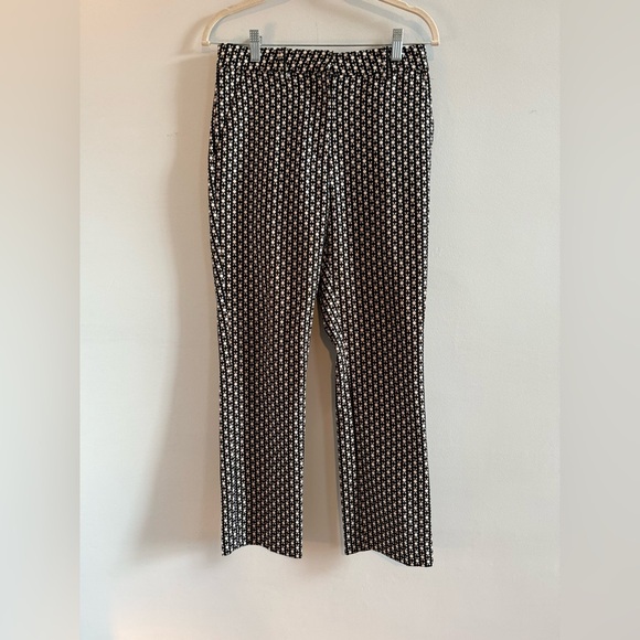H&M Black and White Cropped Pants, Size 6 - Picture 1 of 7